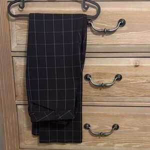 Women’s Black Checkered Pants